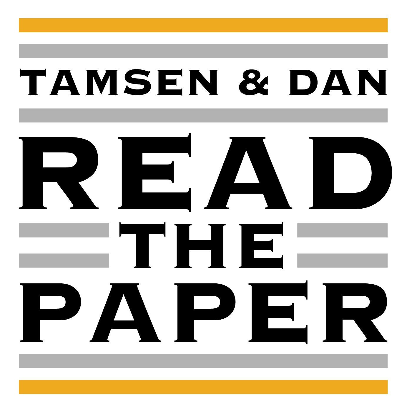 Tamsen and Dan Read the Paper
